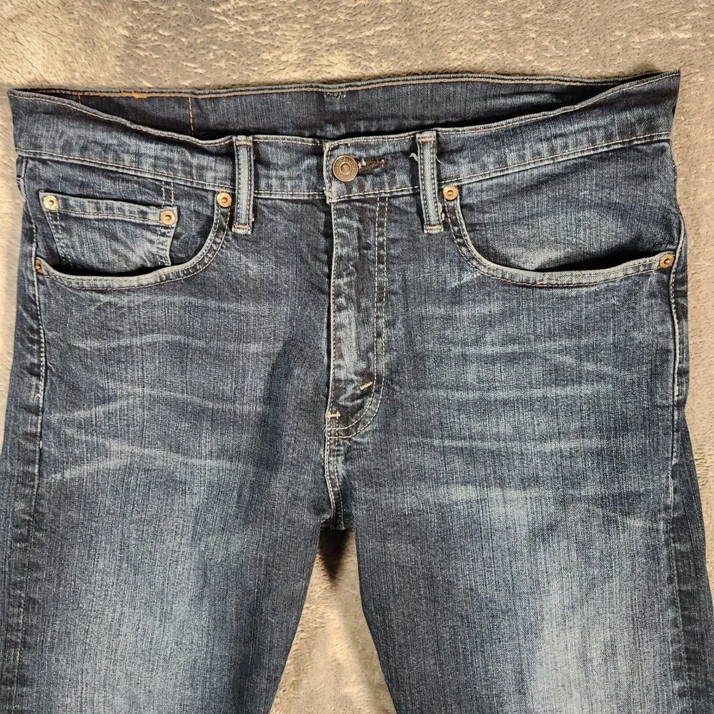 Levi's 505 Jeans Men 32X34 Blue Regular Fit Dark‎ Wash Denim